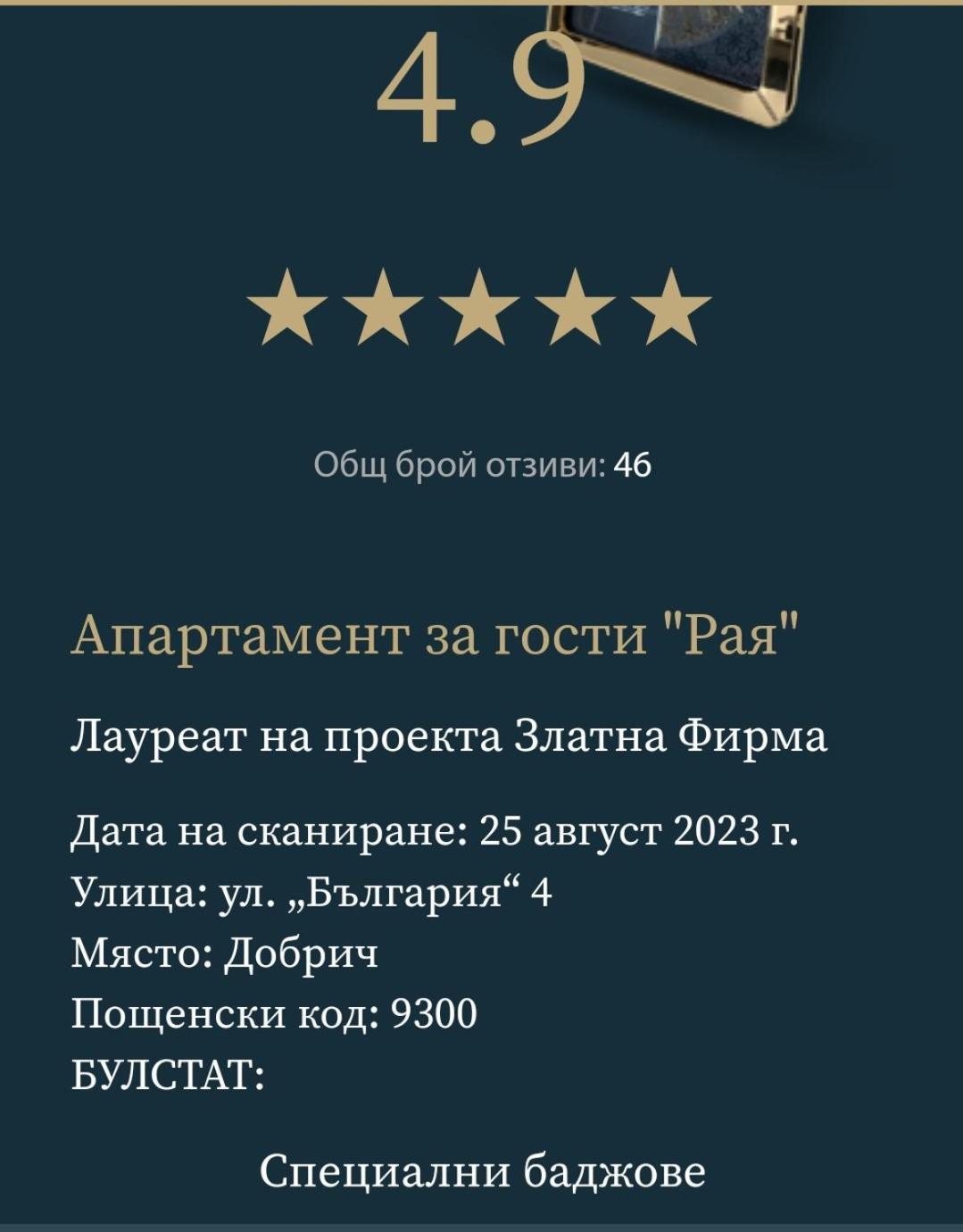 Апартамент "Рая" Dobrich Luaran gambar